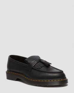 Adrian Ambassador Leren Tassel Loafers in Zwart