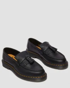 Adrian Ambassador Leren Tassel Loafers in Zwart