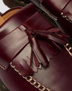 Adrian Leren Mules in Cherry Red