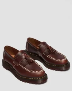 Adrian Orleans Leren Tassel Loafers in Bruin
