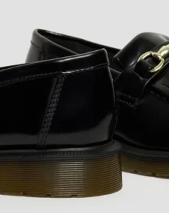 Adrian Snaffle Smooth Leren Tassel Loafers in Zwart