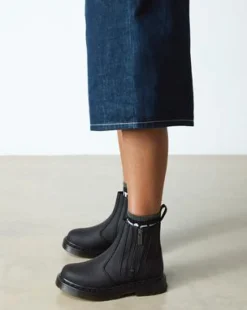 2976 Alyson DM's Wintergrip Chelsea Laarzen in Zwart