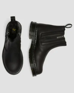 2976 Alyson DM's Wintergrip Chelsea Laarzen in Zwart
