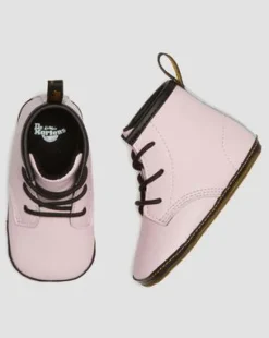 1460 Auburn Leren Booties voor Baby's in Pale Pink