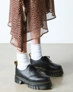 Audrick Nappa Lux Leren Platform Schoenen in Zwart