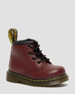 Baby 1460 Softy T Leren Enkellaarzen in Cherry Red