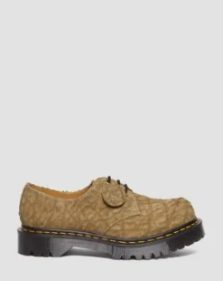 1461 Bex Made in England Reliëf Suède Oxford Schoenen in Savannah Tan
