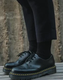1461 Bex Smooth Leren Oxford Schoenen in Zwart