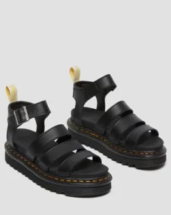 Blaire Felix Rub Off Vegan Sandalen met Riem in Zwart