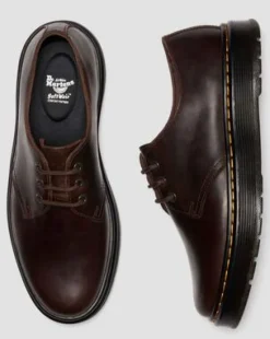 BROOKLINE LO CRAZY HORSE LEREN SCHOENEN in Donkerbruin
