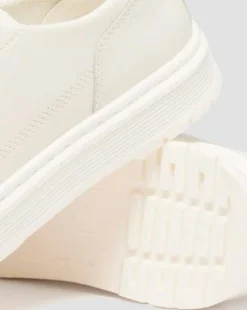 Brookline Nappa Leren Schoenen in Gebroken Wit