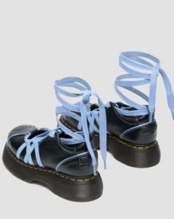 Buzz Ballerina Gloss Leren Schoenen in Zwart