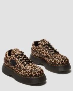 Buzz luipaard schoenen met vijf veterogen in Luipaard