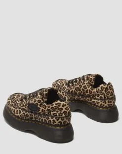 Buzz luipaard schoenen met vijf veterogen in Luipaard