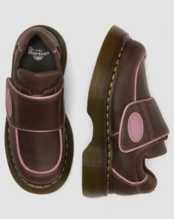 Buzz Wyoming Schoenen Met Klittenband in Donkerbruin