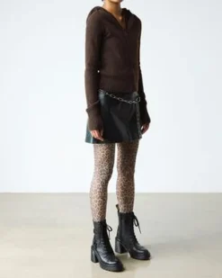 CHESNEY HARNESS SENDAL LEATHER HEELED BOOTS in Zwart