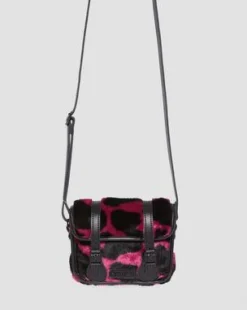 17.78cm Hair-On Koeienprint Schoudertas in Thrift Pink