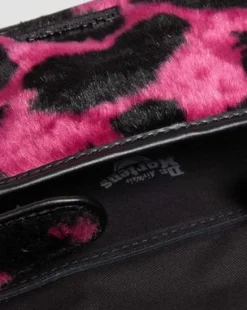 17.78cm Hair-On Koeienprint Schoudertas in Thrift Pink