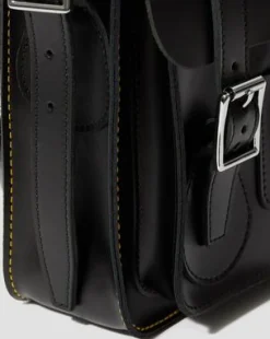 28cm Kiev Smooth Leren Boekentas in Zwart