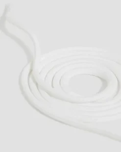 140cm Ronde Schoenveters (8-10 Veterogen) in Wit