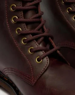 1460 Crazy Horse Leren Laarzen in Cherry Red