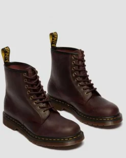1460 Crazy Horse Leren Laarzen in Cherry Red