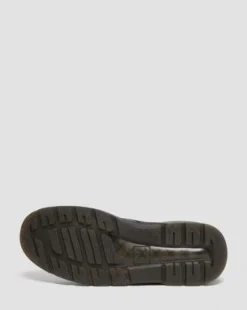 Crewson Leren Veterlaarzen in Black