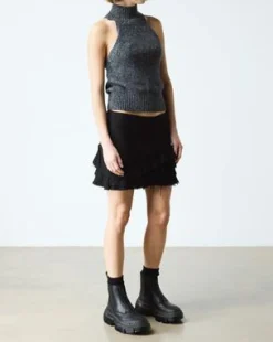 DMXL Leren Chelsea Boots met Rits in Zwart
