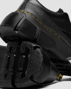 DMXL Leren Schoenen met Rits in Zwart