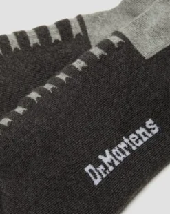 Double Doc Sokken van Biologische Katoenmix in Charcoal