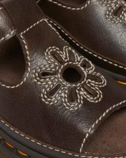 Dunnet Flower volnerfleren sandalen in Bruin