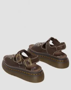 Dunnet Flower volnerfleren sandalen in Bruin