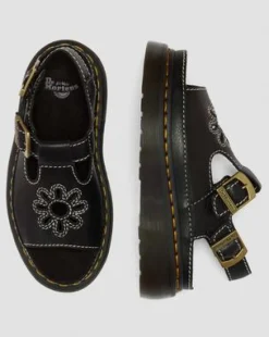 Dunnet Flower volnerfleren sandalen in Zwart