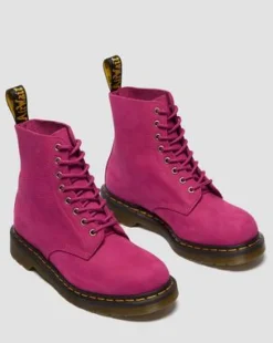 1460 GETROMMELD NUBUCK VETERLAARZEN in Roze