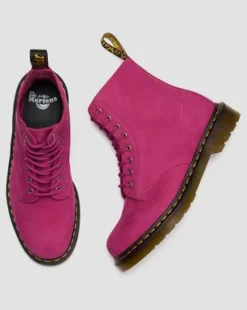 1460 GETROMMELD NUBUCK VETERLAARZEN in Roze