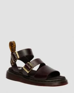 Gryphon Atlas Leren Gladiatorsandalen in Charro
