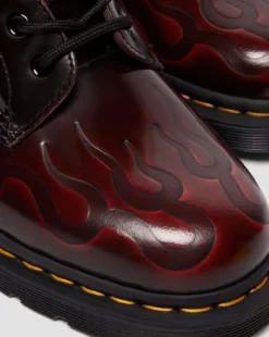 1460 Inferno Leren Veterlaarzen in Cherry Red