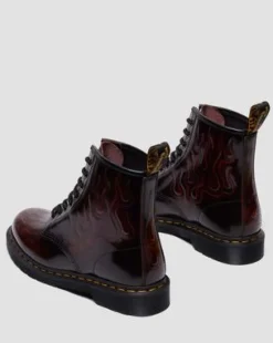 1460 Inferno Leren Veterlaarzen in Cherry Red