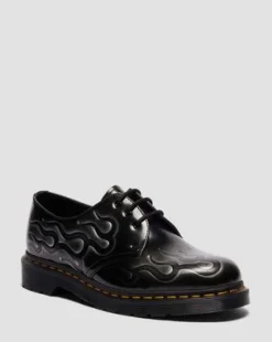 1461 Inferno Leren Veterschoenen in Zilver