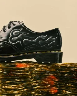 1461 Inferno Leren Veterschoenen in Zilver