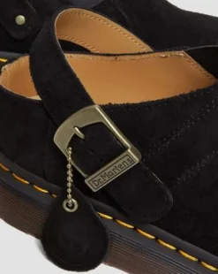Isham Desert Oasis Suède Mules in Zwart