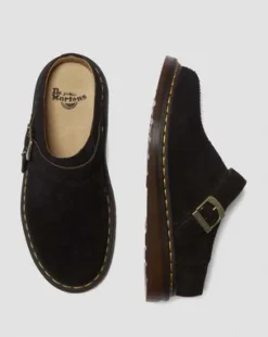 Isham Desert Oasis Suède Mules in Zwart