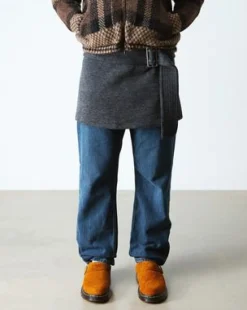 Isham Imitatie Schapenvacht Gevoerde Suède Mules in Pecan Brown