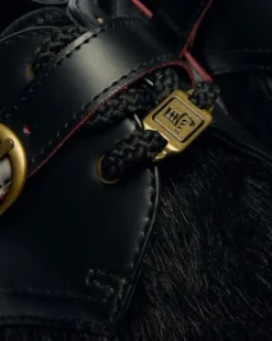 1461 Jaar Van Het Paard Leren Schoenen in Zwart