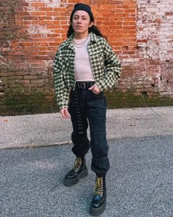 Jadon Max Buttero Leren Platformlaarzen in Zwart