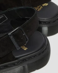 Jorge Made In England Suède Mules in Zwart