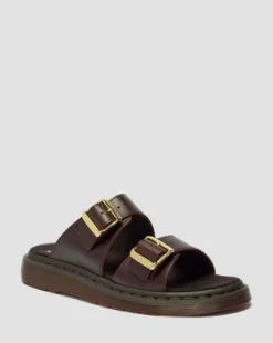Josef Atlas Leren Sandalen met Twee Riemen in Charro