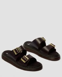 Josef Atlas Leren Sandalen met Twee Riemen in Charro