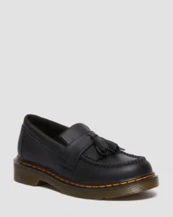 Junior Adrian Leren Loafers in Zwart