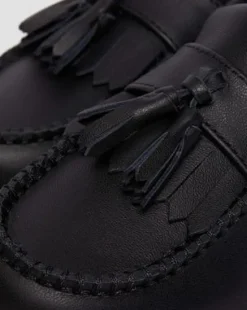 Junior Adrian Leren Loafers in Zwart